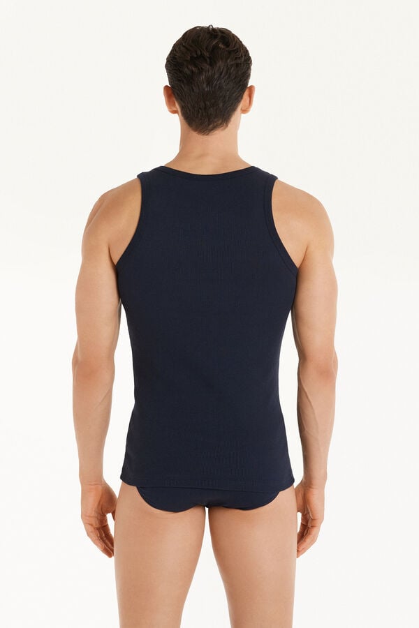 Tezenis Camiseta De Tirantes Canalé Tirantes Anchos Algodón Hombre