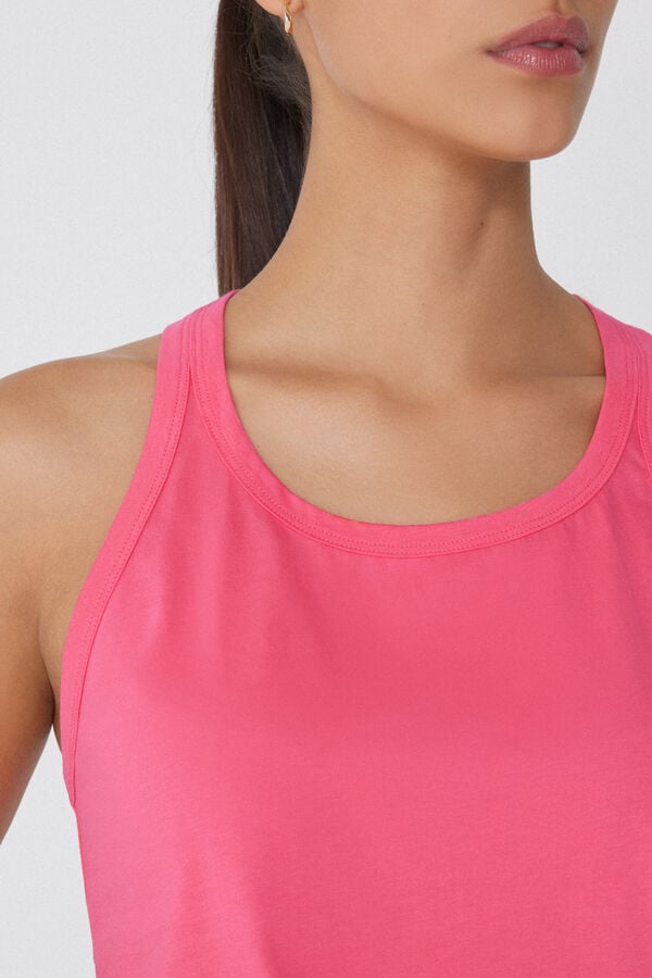 Tezenis Camiseta De Tirantes Corta De Algodón Con Tirante Ancho