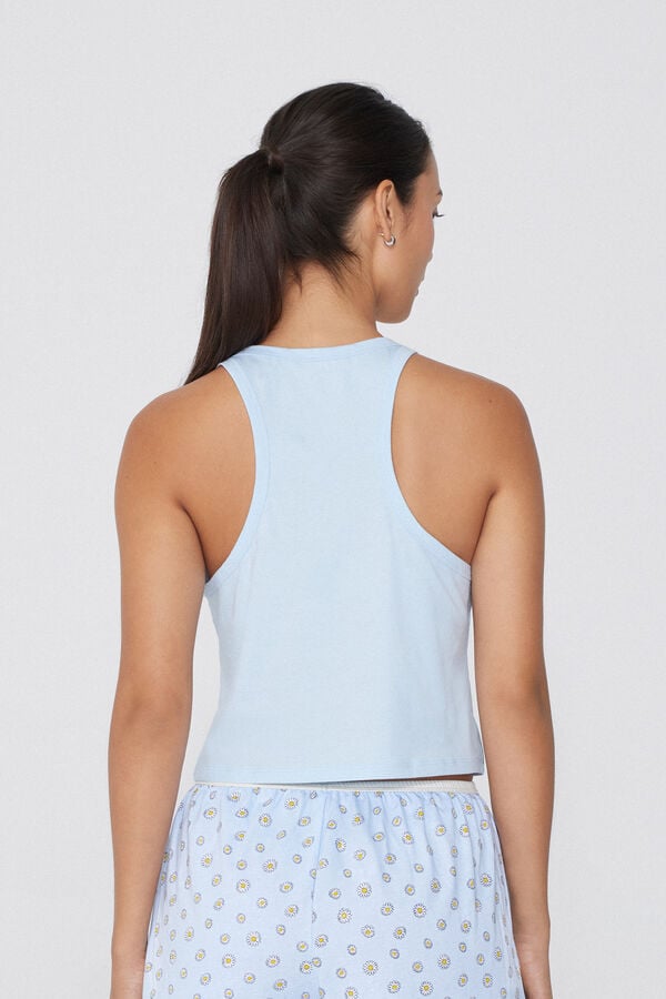 Tezenis Camiseta De Tirantes Corta De Algodón Con Tirante Ancho