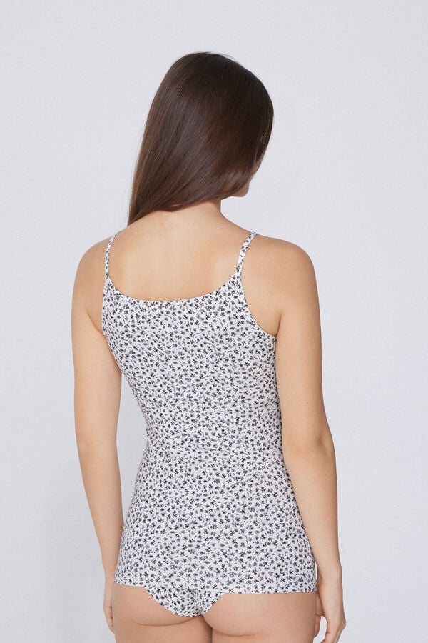 Tezenis Camiseta De Tirantes De Cuello Redondo En Algodón Elástico