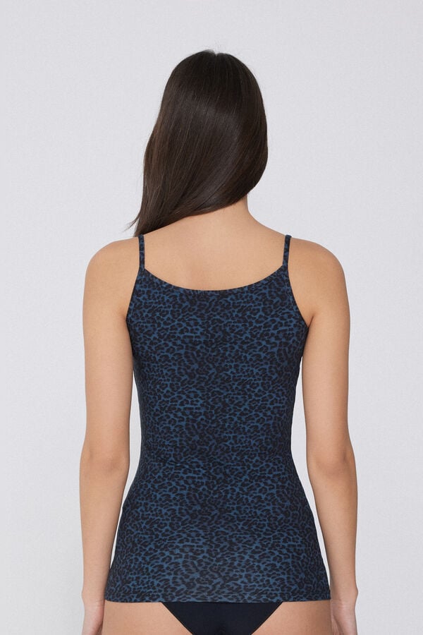 Tezenis Camiseta De Tirantes De Cuello Redondo En Algodón Elástico