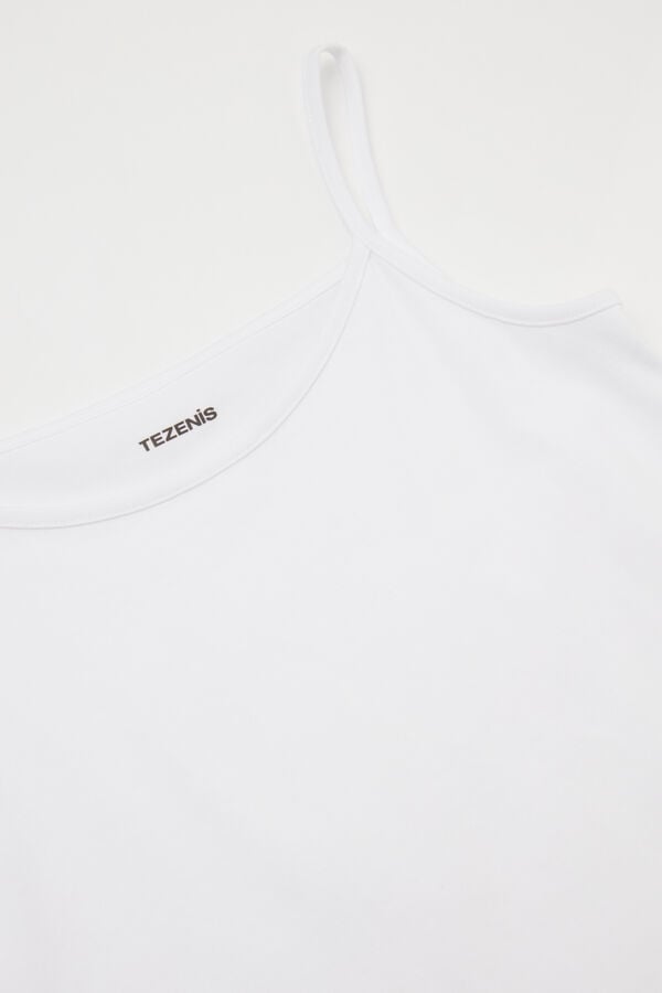 Tezenis Camiseta De Tirantes Finos Con Escote Redondo De Algodón Para Niña