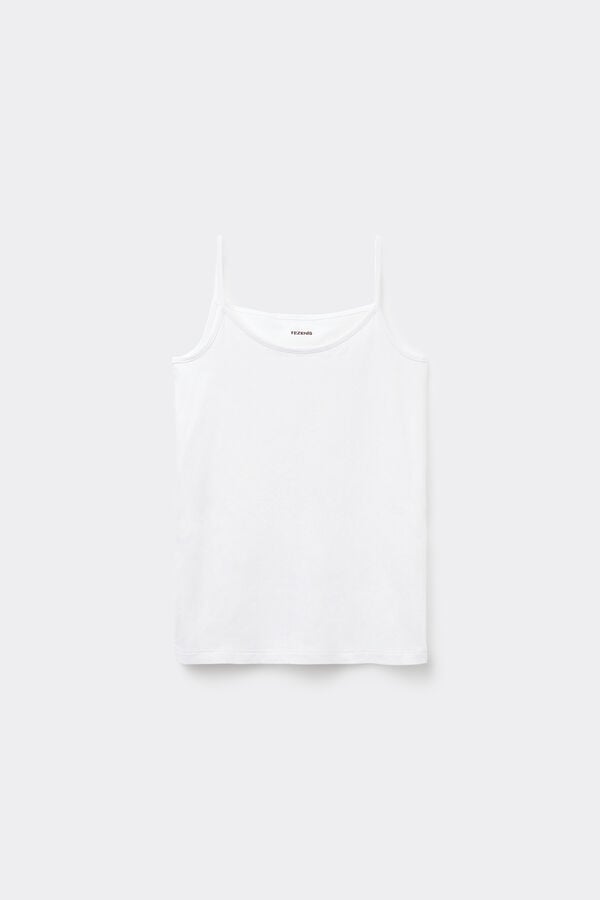 Tezenis Camiseta De Tirantes Finos Con Escote Redondo De Algodón Para Niña