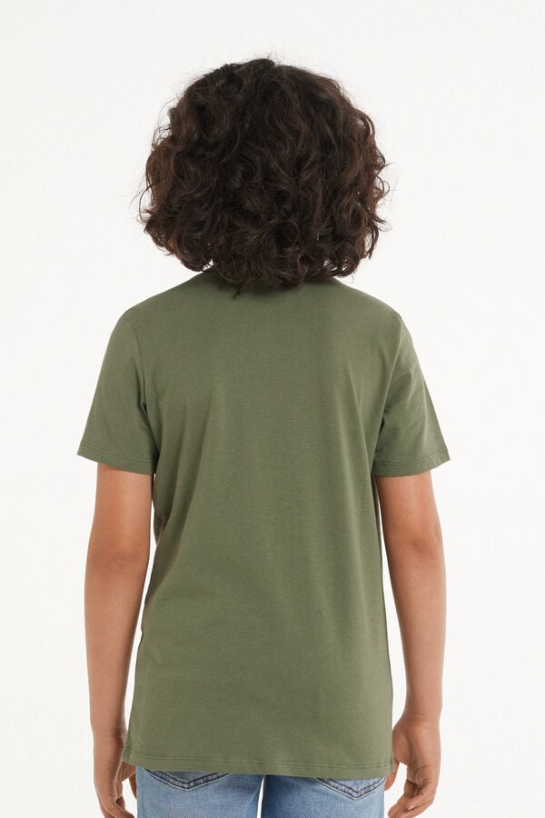 Tezenis Camiseta Manga Corta 100% Algodón Para Niño Unisex