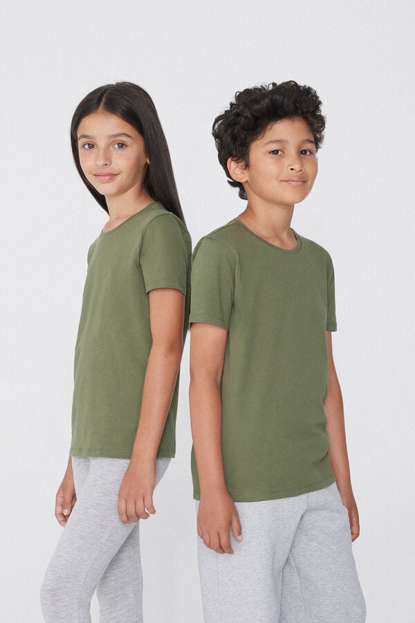 Tezenis Camiseta Manga Corta 100% Algodón Para Niño Unisex