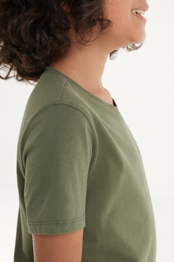 Tezenis Camiseta Manga Corta 100% Algodón Para Niño Unisex