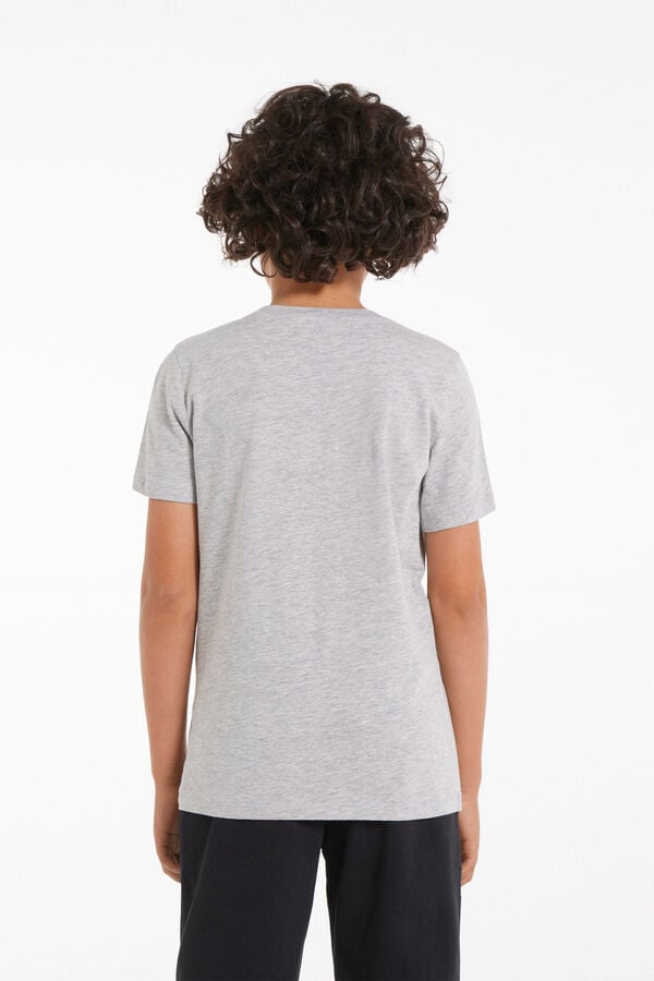 Tezenis Camiseta Manga Corta 100% Algodón Para Niño Unisex