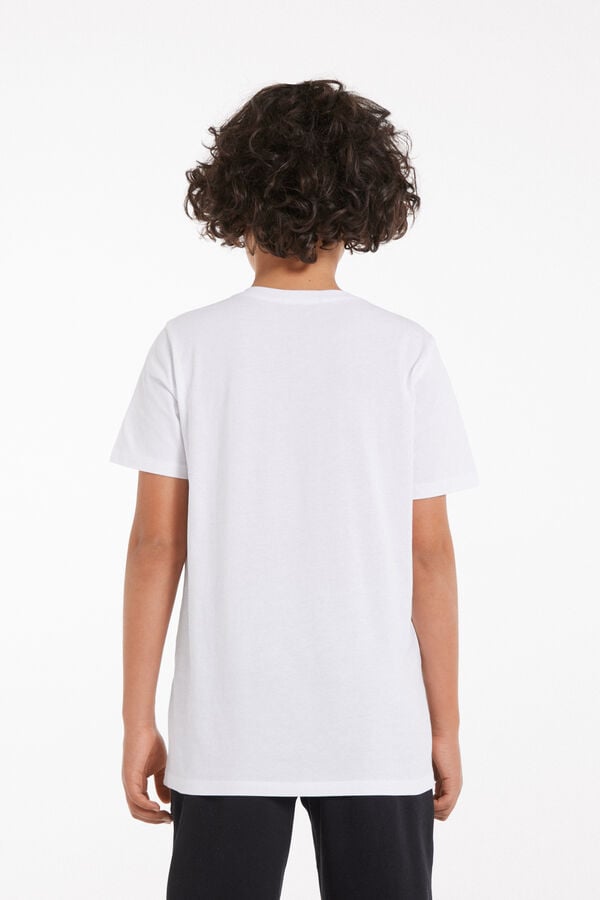 Tezenis Camiseta Manga Corta 100% Algodón Para Niño Unisex