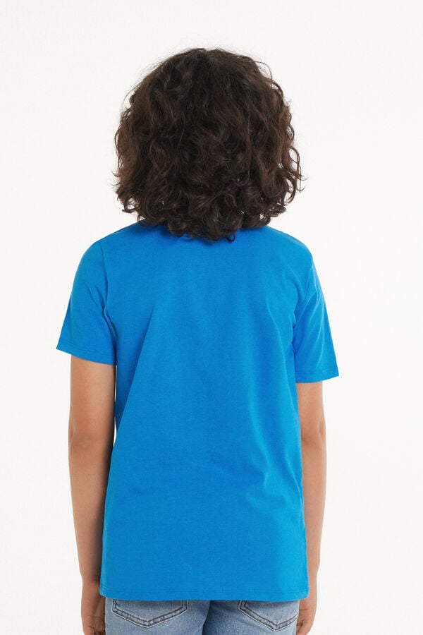 Tezenis Camiseta Manga Corta 100% Algodón Para Niño Unisex