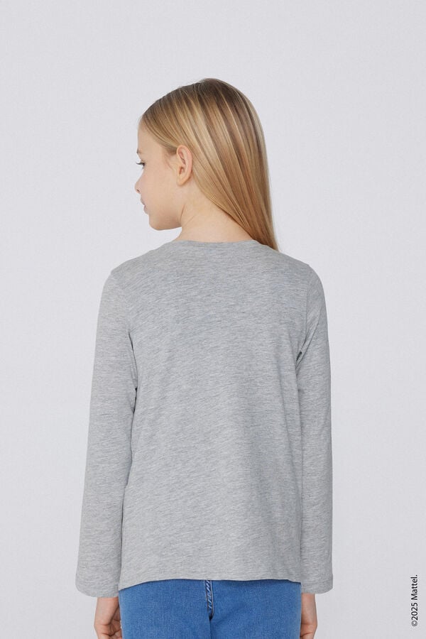 Tezenis Camiseta Manga Larga Algodón Con Estampado Barbie Para Niña