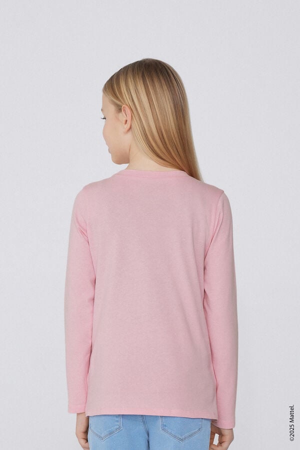 Tezenis Camiseta Manga Larga Algodón Con Estampado Barbie Para Niña
