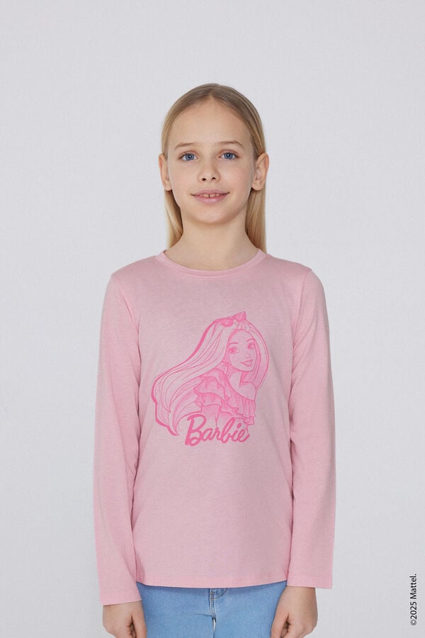 Tezenis Camiseta Manga Larga Algodón con Estampado Barbie para Niña