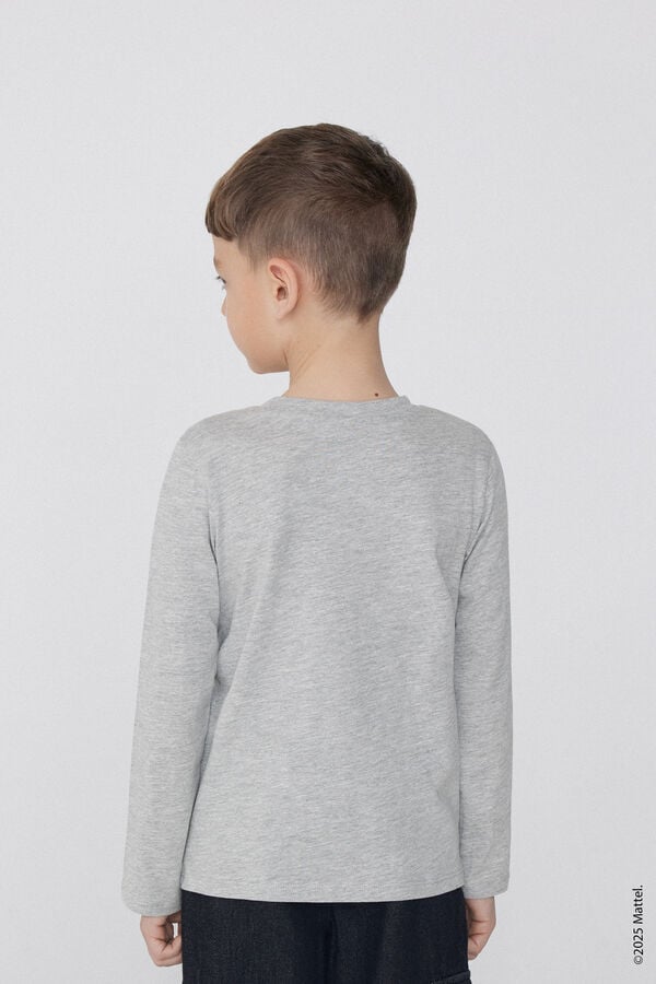 Tezenis Camiseta Manga Larga Algodón Con Estampado Hot Wheels Para Niño