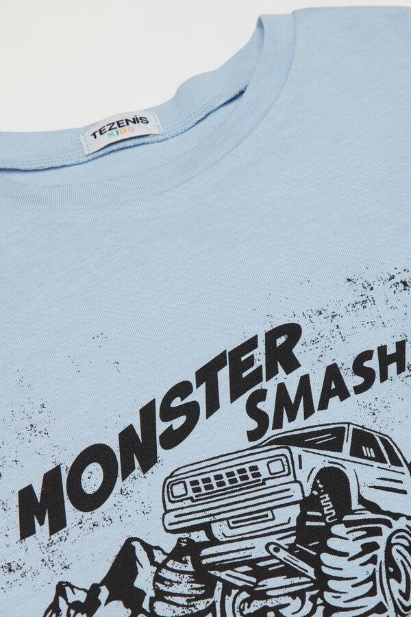 Tezenis Camiseta Manga Larga Algodón Con Estampado Para Niño