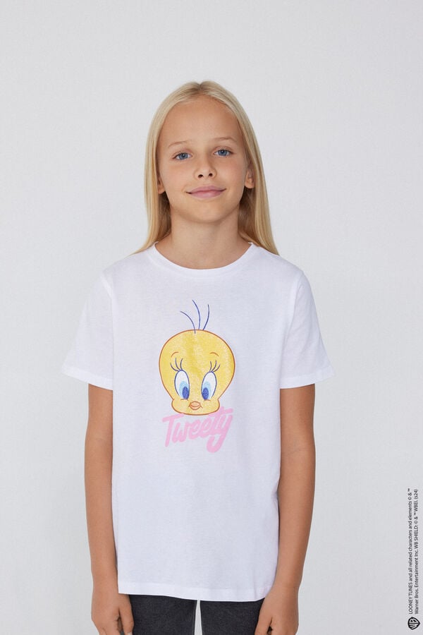 Tezenis Camiseta para Niña con Estampado Looney Tunes