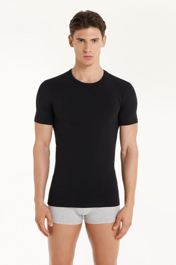 Tezenis Camiseta térmica de manga corta de algodón hombre