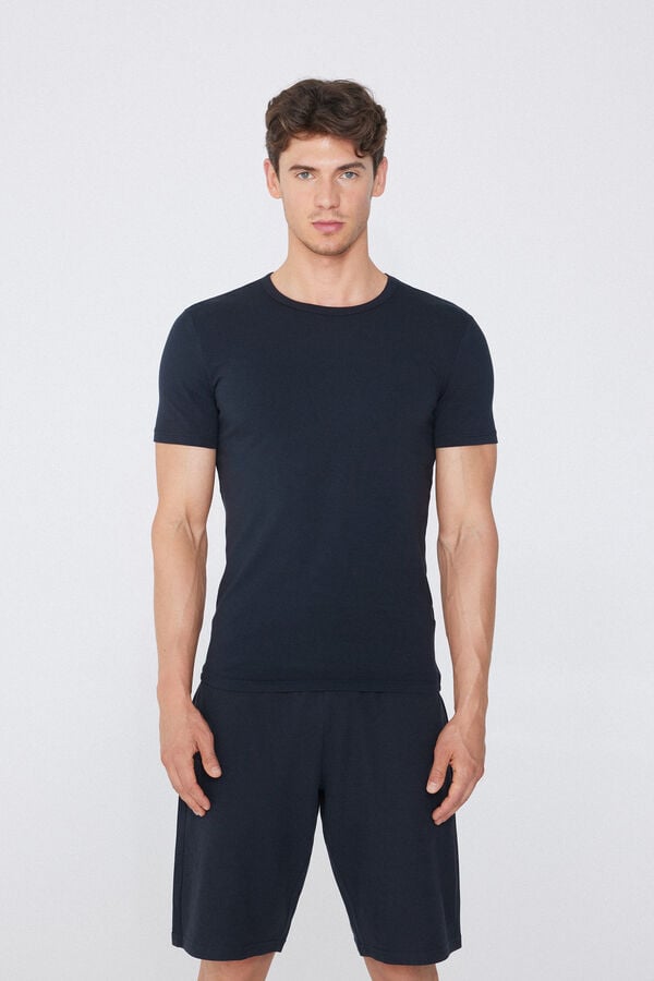 Tezenis Camiseta térmica de manga corta de algodón hombre