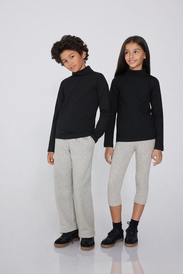 Tezenis Camiseta Térmica De Manga Larga Y Cuello Alto Para Niños