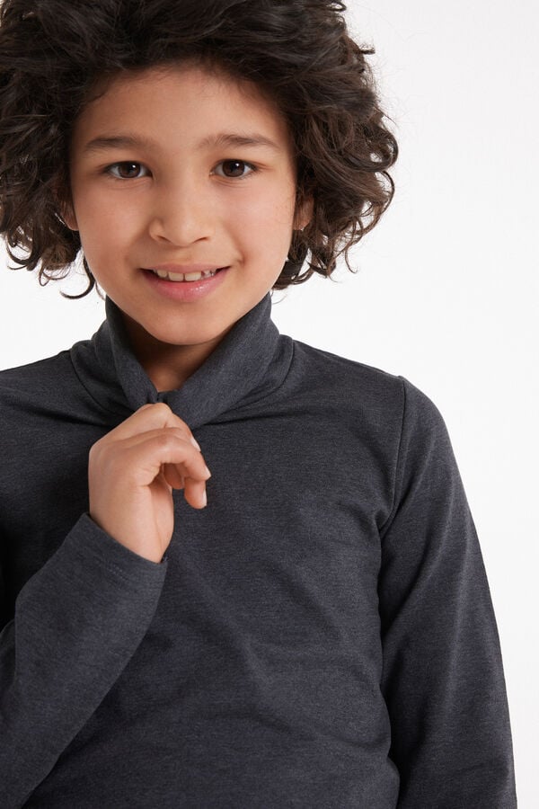 Tezenis Camiseta Térmica De Manga Larga Y Cuello Alto Para Niños