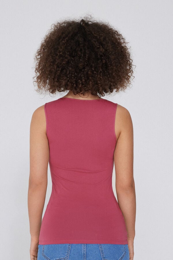 Tezenis Camiseta Tirantes Anchos Algodón Orgánico Escote Redondeado