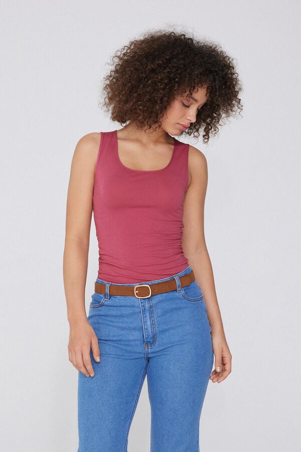 Tezenis Camiseta Tirantes Anchos Algodón Orgánico Escote Redondeado