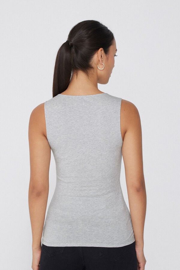 Tezenis Camiseta Tirantes Anchos Algodón Orgánico Escote Redondeado