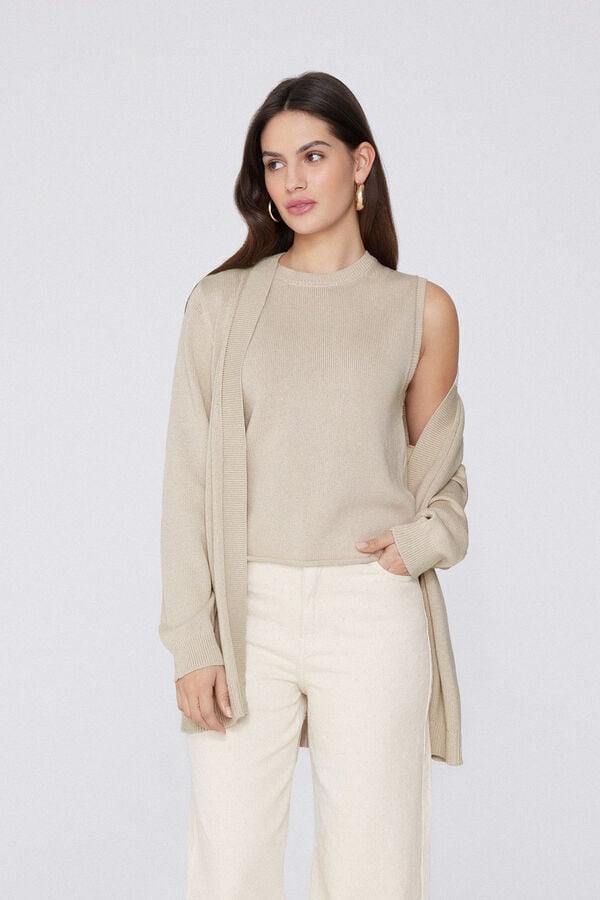 Tezenis Camiseta Tirantes Anchos Chaleco Algodón Calado