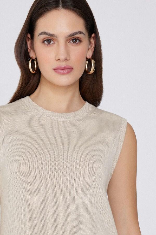 Tezenis Camiseta Tirantes Anchos Chaleco Algodón Calado