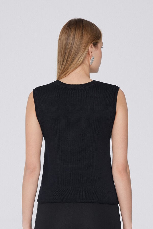 Tezenis Camiseta Tirantes Anchos Chaleco Algodón Calado