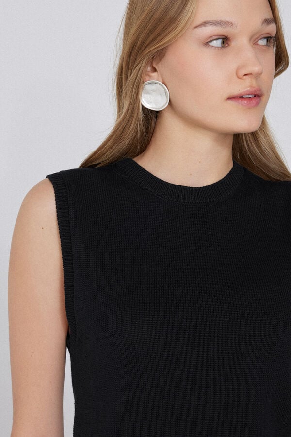 Tezenis Camiseta Tirantes Anchos Chaleco Algodón Calado