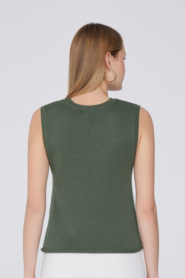 Tezenis Camiseta Tirantes Anchos Chaleco Algodón Calado