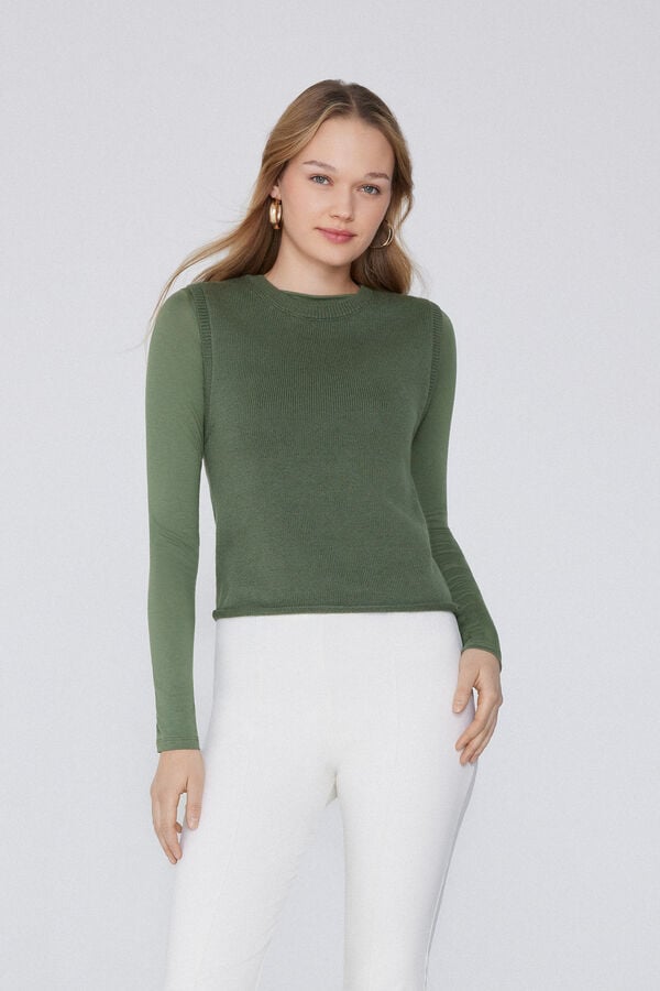 Tezenis Camiseta Tirantes Anchos Chaleco Algodón Calado