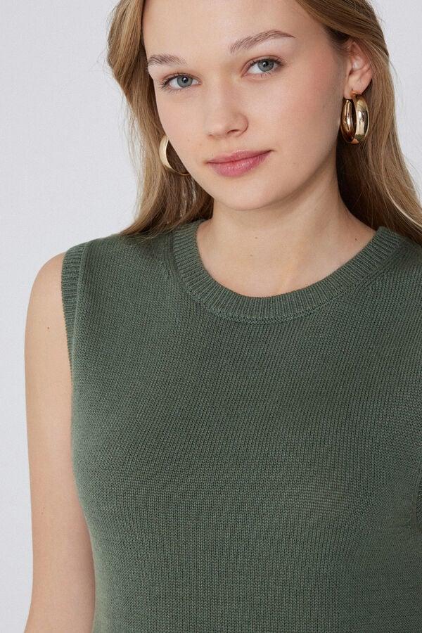 Tezenis Camiseta Tirantes Anchos Chaleco Algodón Calado