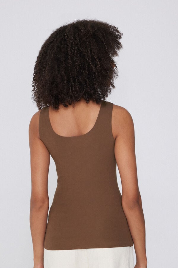 Tezenis Camiseta Tirantes Sin Costuras Algodón Orgánico