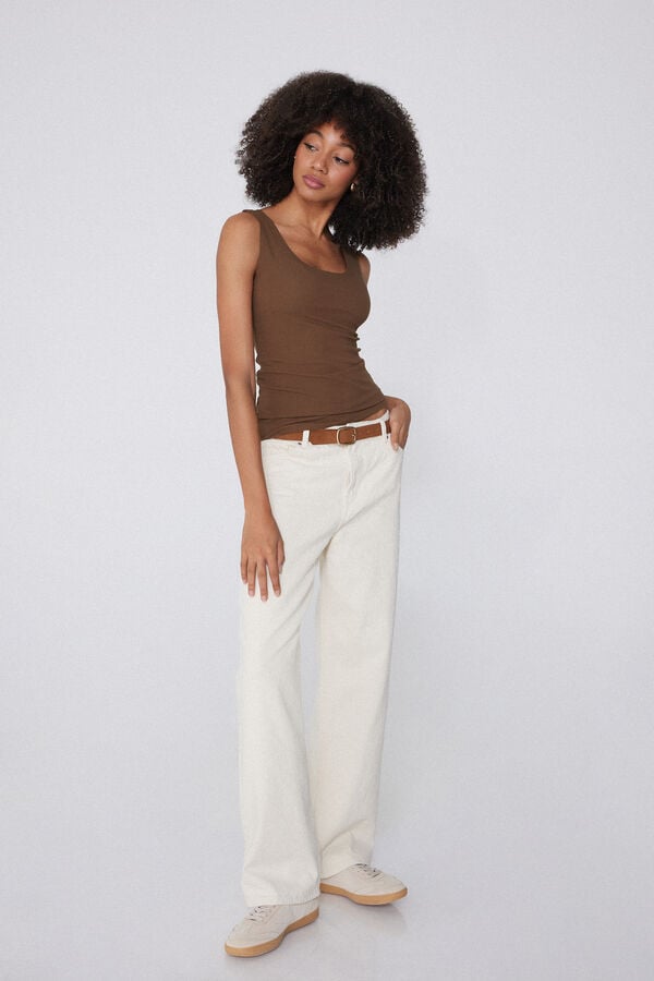 Tezenis Camiseta Tirantes Sin Costuras Algodón Orgánico