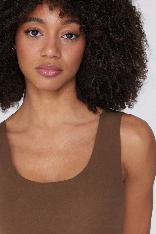 Tezenis Camiseta Tirantes Sin Costuras Algodón Orgánico