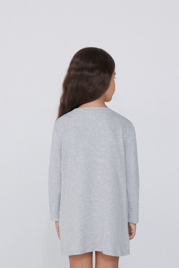 Tezenis Camisón Cuello Redondo Algodón Grueso Oveja