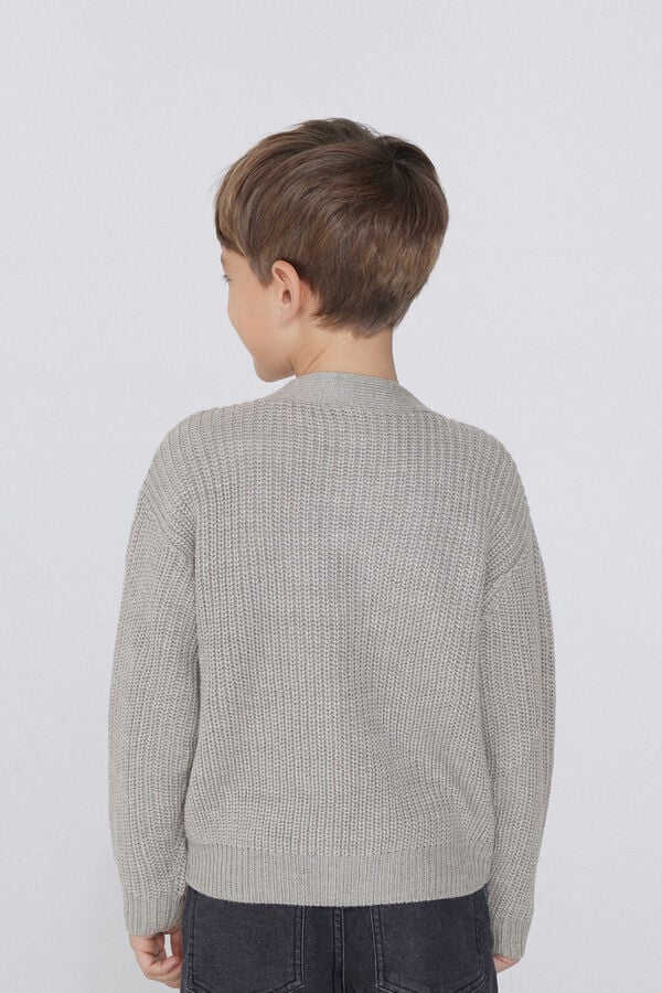 Tezenis Cárdigan De Manga Larga De Canalé Con Botones Para Niño