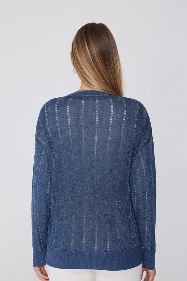 Tezenis Cárdigan De Manga Larga Laminado Con Botones