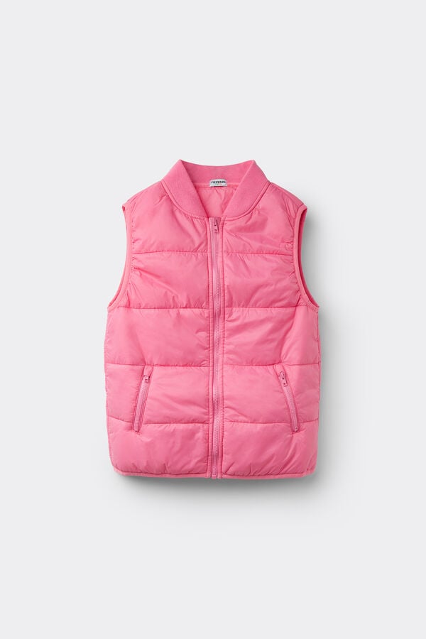 Tezenis Chaqueta Acolchada Sin Mangas Bolsillos y Cremallera Unisex Niños