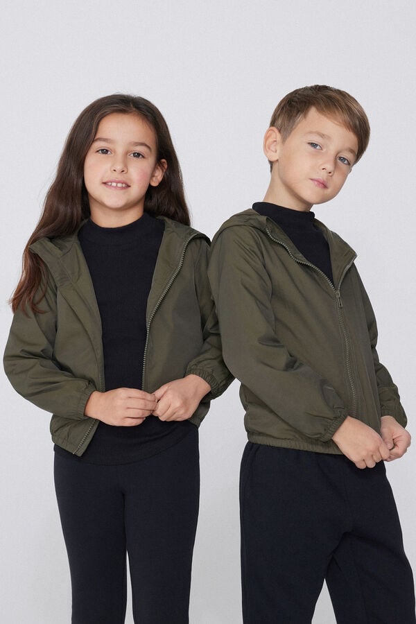 Tezenis Chaqueta Con Cremallera Y Capucha De Tejido Técnico Unisex Para Niños