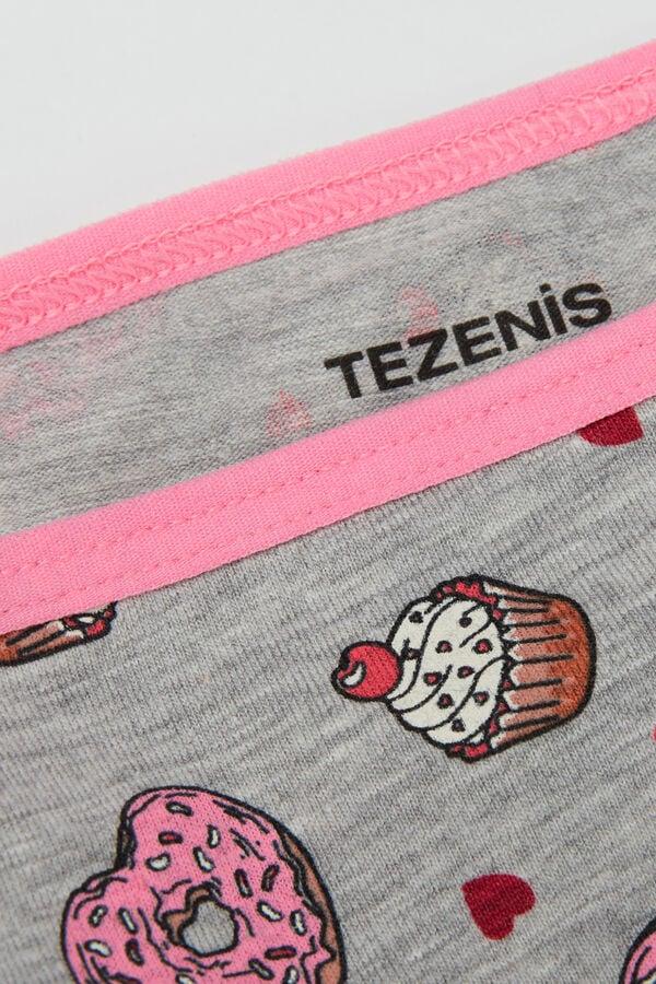 Tezenis Culotte Basic De Algodón Estampado Para Niña