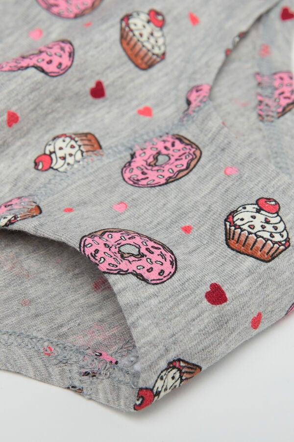 Tezenis Culotte Basic De Algodón Estampado Para Niña