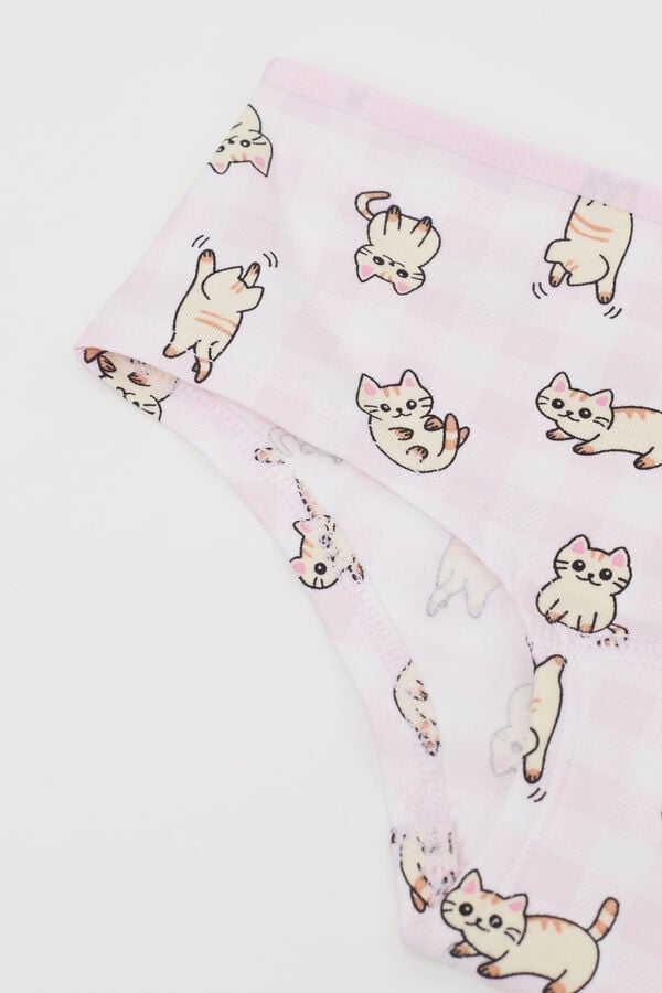 Tezenis Culotte Basic De Algodón Estampado Para Niña