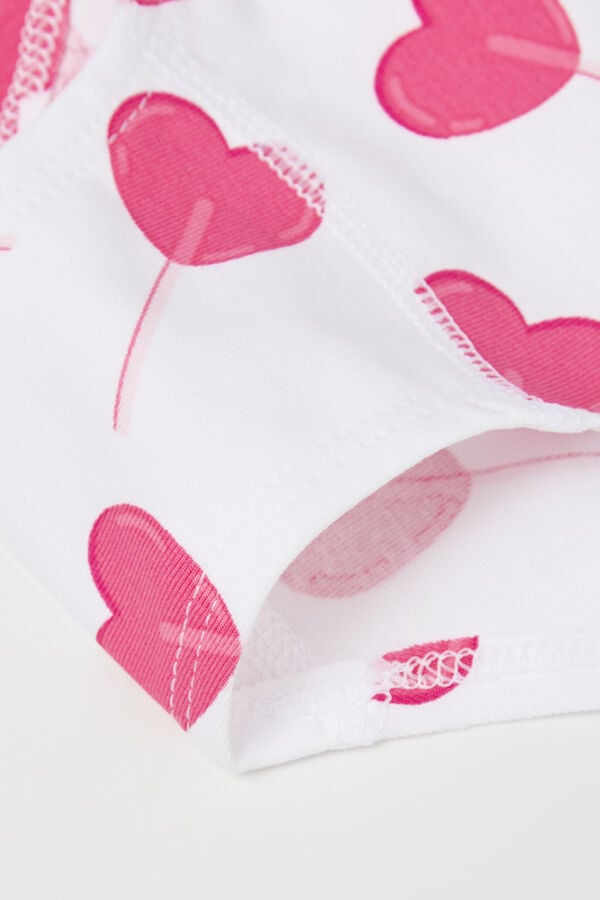 Tezenis Culotte Basic De Algodón Estampado Para Niña