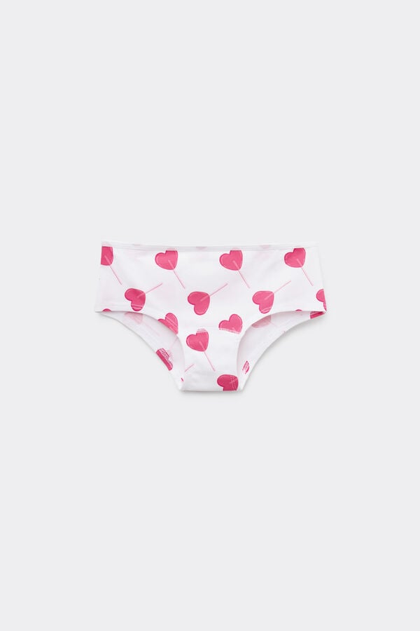 Tezenis Culotte Basic de Algodón Estampado para Niña
