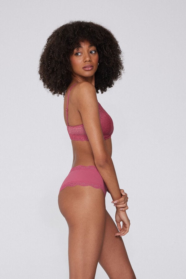 Tezenis Culotte Brasileño Microfibra Reciclada Y Encaje