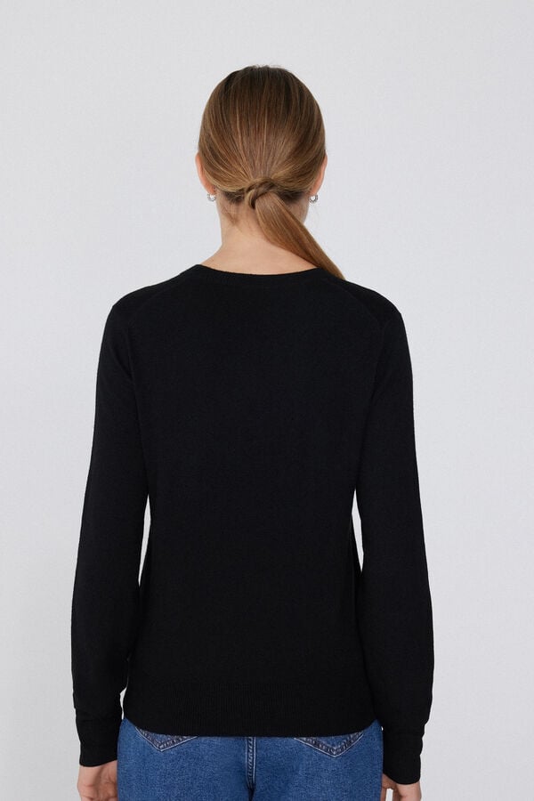 Tezenis Jersey Abrigado Con Lana Manga Larga Cuello Redondo