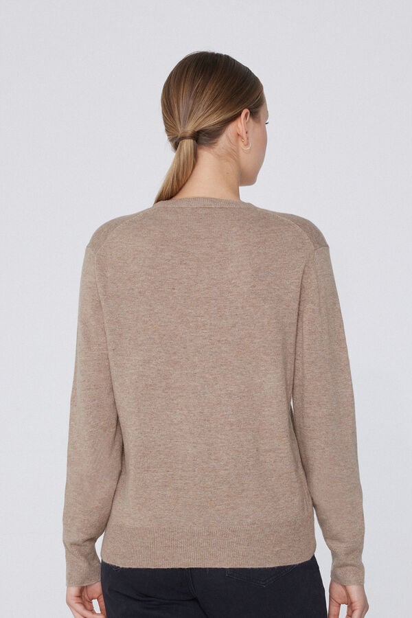 Tezenis Jersey Abrigado Con Lana Manga Larga Cuello Redondo