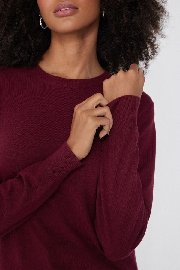 Tezenis Jersey Abrigado Con Lana Manga Larga Cuello Redondo